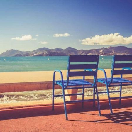 Cannes Plage 2Mn/45M2/Vue Mer/Inernet/Clim/Parking Prive Zewnętrze zdjęcie