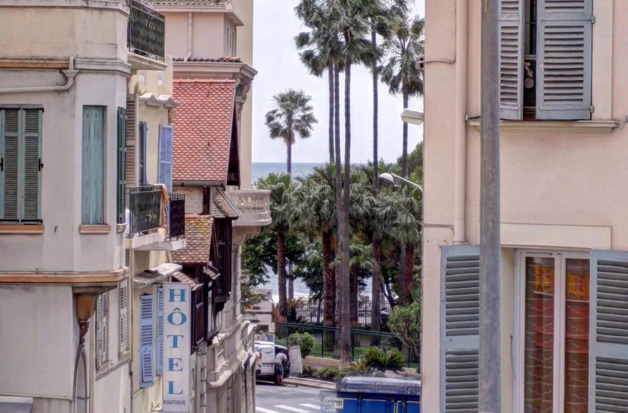Cannes Plage 2Mn/45M2/Vue Mer/Inernet/Clim/Parking Prive Zewnętrze zdjęcie